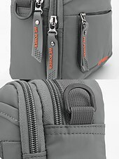 economico Borselli da uomo-borsa a tracolla in nylon impermeabile con più scomparti con cerniera, borsa a tracolla leggera per uomo, perfetta per viaggi, lavoro e attività all&#039;aperto, verde militare, blu scuro