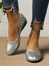ieftine Pantofi Joși de Damă-pantofi dama din piele lacuita cu model crocodil – pantofi eleganti si confortabili pentru tinuta de birou si ocazii formale
