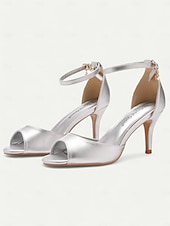 preiswerte Damensandalen-goldene Peep-Toe-Stilettos für Damen mit Fesselriemchen, elegantes Design für Hochzeiten, Partys und formelle Anlässe