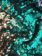 preiswerte GRÜN-Meerjungfrau/Trompete Abendkleid elegantes Kleid Ombre formelle Partykleidung bodenlang Langarm V-Ausschnitt Gürtel/Schärpe mit Pailletten und Schlitz 2025