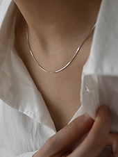 abordables Accesorios-Collar Cromo Mujer Moda Estilo lindo Clásico Boda Forma Geométrica Gargantillas Para Diario