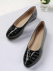 ieftine Pantofi Joși de Damă-pantofi dama din piele lacuita cu model crocodil – pantofi eleganti si confortabili pentru tinuta de birou si ocazii formale