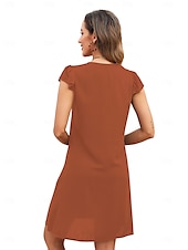 economico Abiti boho-San Valentino Per donna Normale Mini abito Abiti Boho Chic Abito linea A Abito boho Boemia Moda Classico Ad aletta Freddezza Da mare Feste Giornaliero Adattabile Fantasia geometrica Liscio Senza
