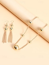 billiga Kvinnors halsband-guld statement halsband och örhängen set – djärva bubbeldesignsmycken för kvinnor, perfekta för fester, bröllop och speciella tillfällen