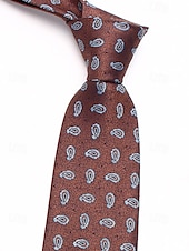baratos Gravatas masculinas e gravatas borboleta-gravatas masculinas vintage com estampa floral e paisley – conjunto elegante de gravatas de seda para casamentos, eventos formais e roupas de escritório