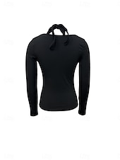 levne trička-Dámské Bez rukávů Pevná barva stylové Dlouhý rukáv Asymetrický krk Crop Tops Denní Černá Vodní modrá Hnědá Jaro