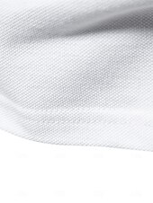 abordables Polo Élite para Hombres-Hombre polo de punto polo de negocios Formal Trabajo Cuello Vuelto Manga Corta Geométrico Botones Verano Negro Blanco Azul Piscina Gris polo de punto