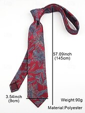 baratos Gravatas masculinas e gravatas borboleta-gravatas masculinas vintage com estampa floral e paisley – conjunto elegante de gravatas de seda para casamentos, eventos formais e roupas de escritório