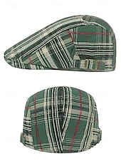 abordables Chapeaux pour hommes-casquette plate à carreaux pour homme – chapeau gavroche de style vintage pour la Saint-Patrick, tenues décontractées, activités de plein air et vêtements de tous les jours