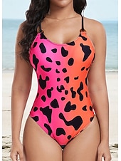 abordables Maillots de bain une pièce-Femme Maillots de Bain Une pièce Maillot de bain Vacances Mode A Ombre Graphic Sans Manches Maillots de bain