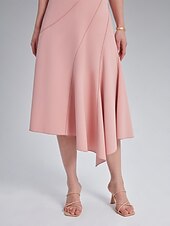 cheap Chiffon Dress-Asymmetric Sweetheart Neckline Dress