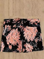 cheap Bikini Bottoms-Women&#039;s Swimwear Stretchy Boxer Shorts Swimsuit High Waist Vacation Beach Wear Floral Sleeveless Bathing Suits