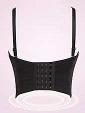 お買い得  コルセット-女性用 ウエストシンチャー 補正下着・補正インナー バックレスNightwearPOLY デート クラブ 祭り ソリッド セクシー ブラック ピンク ブルー 夏