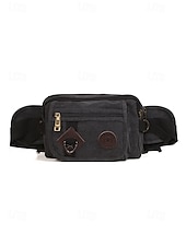 levne Pánské tašky-pánská odolná plátěná crossbody kabelka s více kapsami – ležérní outdoorová taška přes rameno pro cestování, turistiku a každodenní použití černá armádní zelená hnědá