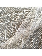 economico abiti da sposa casual-Abiti da Sposa Sirena  Tromba Scollo Quadrato Senza Maniche Strascico Corto in Tulle Completi da Sposa Abiti da Sposa con Perle e Applicazioni