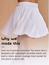 お買い得  女性のゴルフ服-テニス スコート 13インチ プリーツ テニス ピックルボール スコート