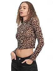 cheap Women&#039;s Graphic Tops-Women&#039;s Dressy Tops Elegant Long Sleeve Crew Neck Regular Tops khaki Summer Spring