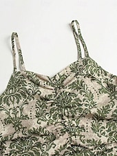 olcso Elegáns virágos ruhák-Női Maxiruha hétköznapi ruha Swing ruha Slip ruha Boho ruha Csehország Stílusos Alkalmi Vakáció Napi Tengerpart Laza öltözet Virágos Ujjatlan Pántos Lóhere Nyár Tavasz
