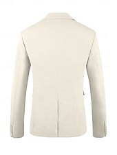 cheap Wedding Suits-Men&#039;s Wedding Linen Suits Sky Blue Sage Summer Solid Colored Tailored Fit 3 Piece Single Breasted One-button