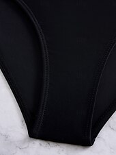 billiga Badessor-Kvinnors badkläder simklänningar 2-delad Cheeky Tankini baddräkt utan rygg hög midja smal semester strandkläder grafisk halter-hals ärmlösa baddräkter
