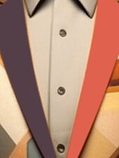 preiswerte Herren bedruckte Blazer-Herren Farbblock Geometrie Langarm Umlegekragen Geschäftlich Abstrakt Arbeit Büro-Outfit Ausgehen Knöpfe Druck Mehrere Taschen