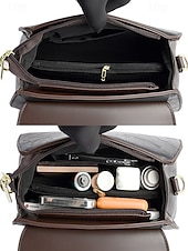 olcso Kézitáskák és bevásárlótáskák-vintage virágos gravírozott műbőr kézitáska – női retro crossbody táska felső fogantyúval alkalmi és hivatalos alkalmakra bor fekete fehér