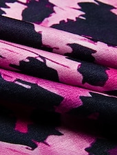 levne Šaty umění a designu-Dámské maxi šaty sundress shift šaty letní šaty streetwear sexy spadlý rukáv dovolená párty prázdniny regular fit leopardí krátký rukáv V výstřih růžové modré khaki léto jaro