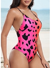 abordables Maillots de bain une pièce-Femme Maillots de Bain Une pièce Maillot de bain Vacances Mode A Ombre Graphic Sans Manches Maillots de bain