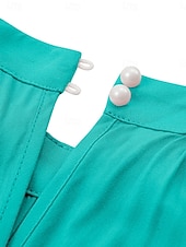 cheap Vacation Jumpsuit-Women&#039;s Normal Jumpsuit Active Solid Color Sleeveless Halter Neck High Waist Tie Belt Vacation Daily Regular Fit Red Green Summer