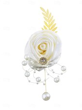 billiga Brudbuketter-Bröllops handledsblommor boutonnierer bröllop  speciellt tillfälle  event  fest tyger blomstilar