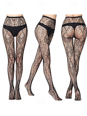 Недорогие Женские носки-Комплект из 2 пар женских колготок в сеточку с кружевным узором – прозрачные колготки с шевронным и цветочным узором для вечеринок, клубной одежды и моды