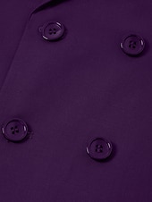 cheap Formal Suits-Men&#039;s Wedding Suits Homecoming Suits Black White Business Formal Solid Colored Tailored Fit 2 Piece Double Breasted Six-buttons