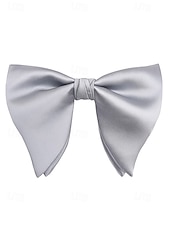 cheap Men&#039;s Ties &amp; Bow Ties-Men&#039;s Burgundy Satin Bow Tie – Classic Formal Wedding &amp; Party Accessory