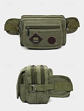 levne Pánské tašky-pánská odolná plátěná crossbody kabelka s více kapsami – ležérní outdoorová taška přes rameno pro cestování, turistiku a každodenní použití černá armádní zelená hnědá