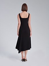 cheap Chiffon Dress-Asymmetric Sweetheart Neckline Dress