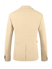 billiga Casual kostymer-Herr Bröllop Linen Linnekostymer Rodnande Rosa Mörkgrå Solid färg Skräddarsydd passform 2 delar set Singelknäppt 1 Knapp