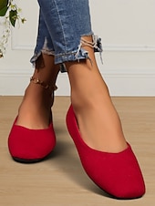 ieftine Pantofi Joși de Damă-pantofi cu slip-on clasici pentru femei din piele intoarsa artificiala pentru uzura de zi cu zi, birou si calatorii