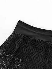 abordables Bas de bikini-Femme Maillots de Bain Caleçon extensible Maillot de bain Maille Taille haute Vacances Tenues de plage Couleur unie Sans Manches Maillots de bain