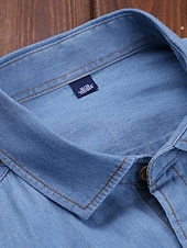 preiswerte Herrenhemd zum Knöpfen-Herren Sommerhemd Freizeithemd Knopfhemd Grau Blau Schwarz Dunkelblau Leicht Blau Langarm Einfach Revers Urlaub Ferien Button-Down Bekleidung 100% Baumwolle Mode Lässig Bequem