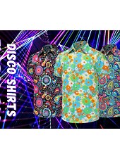 levne Topy-Retro 70. léta Tričko Aloha košile Hippie Květinový Maškarní kostým Pánské Dovolená Párty Pride Parade Dospělé Tričko