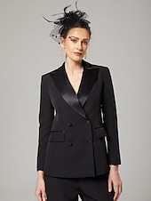 preiswerte Hosenanzüge für Mama-Hosenanzug der Brautmutter Eleganter Hemdkragen knöchellang dehnbare Chiffon lange Ärmel mit Knöpfen einfarbig 2025