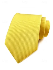 cheap Men&#039;s Ties &amp; Bow Ties-Men&#039;s striped satin tie, a variety of colors to meet different matching needs, suitable for business, wedding and formal events elegant and fashionable tie