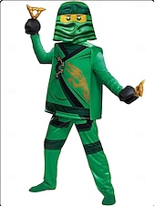 levne Chlapecké kostýmy-Ninja Cosplay kostým Úbory Legrační kostýmy cosplay Chlapecké Dívčí Dětské Výkon Párty předvečer Všech svatých Karneval Mardi Gras Jednoduchý karnevalový kostým