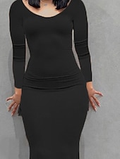 ieftine rochie maxi neagra-Pentru femei Rochie Maxi Rochie Bodycon Rochie Fit And Flare Petrecere Oficial Oficial Petrecere Fit regulat Grafic Manșon Lung Stil Nautic Negru Galben Roz Îmbujorat Roșu Vin Vară