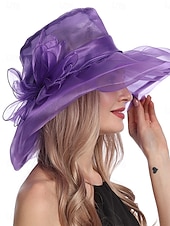 tanie Kapelusze na przyjęcia-Hats Tulle Bowler  Cloche Hat Wedding Elegant Vintage Tulle Headpiece Headwear Hats Race Day Dress