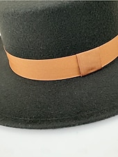 Χαμηλού Κόστους Καπέλα Γιορτής-Καπέλα Πολυεστέρας Καπέλο Fedora Γάμου Επίσημο Vintage με Κορδέλα Δέσιμο Κεφαλόδεσμος Καπέλα Φόρεμα Ημέρας Αγώνα