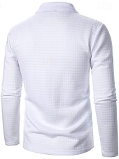economico Giubbotti e cappotti da uomo-Per uomo Giacca Leggera Giacca Estiva Giacca Camicia Giacca di transizione Vacanza Quotidiano Resistente all&#039;usura Tasca Primavera Autunno Semplice Moda Classico Bavero Regolare Nero Bianco Vino Blu