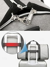 abordables Bolsos de viaje-Bolsa de viaje para traje de hombre, bolsa de lona: diseño espacioso de bolsa de lona, cierre de cremallera, varios colores, duradera y elegante, perfecta para viajes de negocios, viajes y ocasiones especiales.