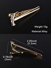 preiswerte Krawatten &amp;amp; Fliegen für Herren-Vergoldete Krawattenklammer für Herren mit Gabel, Messer und Hammer – einzigartiges und stilvolles Design – perfekt für Hochzeiten, formelle und kreative Anlässe