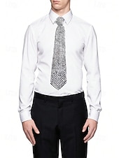 abordables Cravates et nœuds papillon pour hommes-cravate style diamant en strass pour hommes et femmes – détail étincelant en faux diamant pour événements officiels, fêtes et occasions spéciales